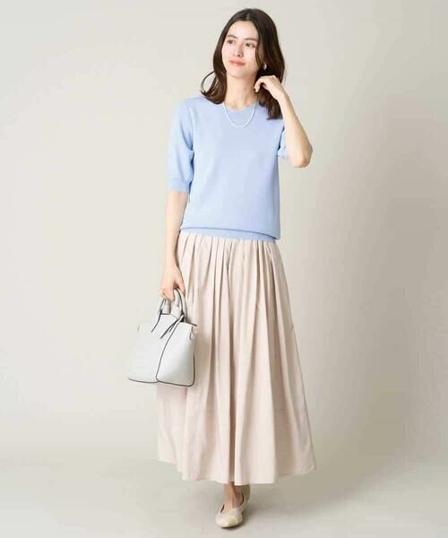 a.v.v / アー・ヴェ・ヴェ ニット・セーター | 【洗える/UVカット】Vネックパフスリーブニット | 詳細12