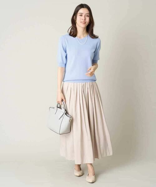 a.v.v / アー・ヴェ・ヴェ ニット・セーター | 【洗える/UVカット】Vネックパフスリーブニット | 詳細13