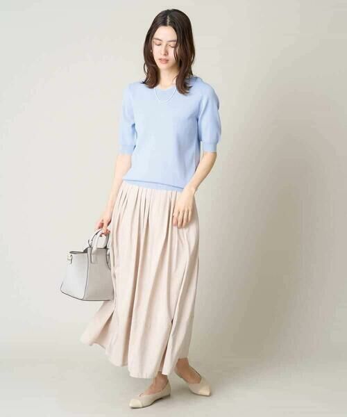 a.v.v / アー・ヴェ・ヴェ ニット・セーター | 【洗える/UVカット】Vネックパフスリーブニット | 詳細15