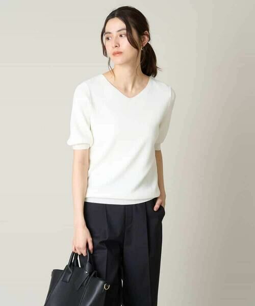 a.v.v / アー・ヴェ・ヴェ ニット・セーター | 【洗える/UVカット】Vネックパフスリーブニット | 詳細22