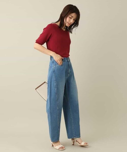 a.v.v / アー・ヴェ・ヴェ ニット・セーター | 【洗える/UVカット】Vネックパフスリーブニット | 詳細3