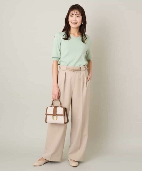 a.v.v / アー・ヴェ・ヴェ ニット・セーター | 【洗える/UVカット】Vネックパフスリーブニット | 詳細9