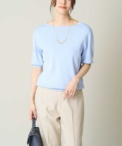 a.v.v / アー・ヴェ・ヴェ ニット・セーター | 【洗える/UVカット】ボートネックパフスリーブニット