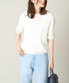 a.v.v / アー・ヴェ・ヴェ ニット・セーター | 【洗える/UVカット】ボートネックパフスリーブニット