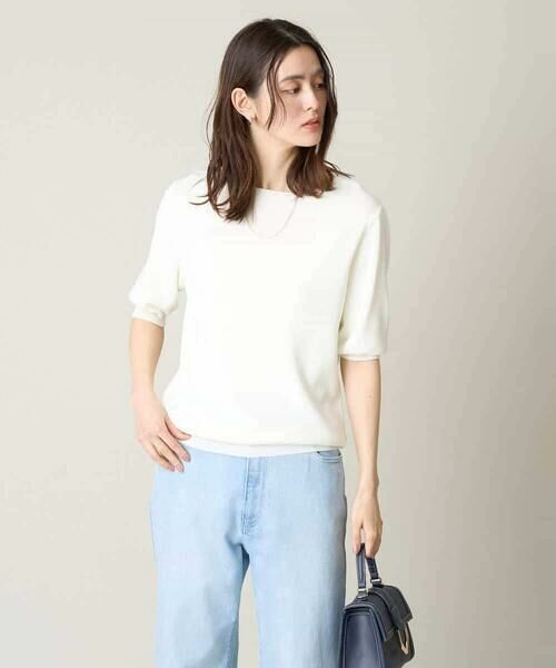 a.v.v / アー・ヴェ・ヴェ ニット・セーター | 【洗える/UVカット】ボートネックパフスリーブニット | 詳細21