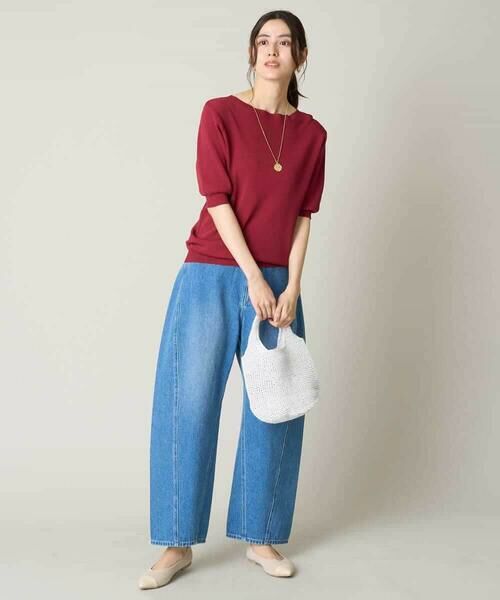 a.v.v / アー・ヴェ・ヴェ ニット・セーター | 【洗える/UVカット】ボートネックパフスリーブニット | 詳細4