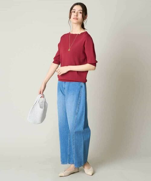 a.v.v / アー・ヴェ・ヴェ ニット・セーター | 【洗える/UVカット】ボートネックパフスリーブニット | 詳細5