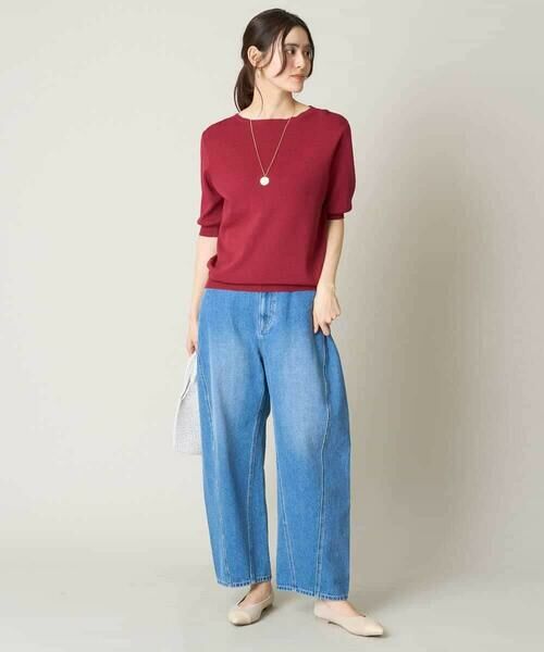 a.v.v / アー・ヴェ・ヴェ ニット・セーター | 【洗える/UVカット】ボートネックパフスリーブニット | 詳細6