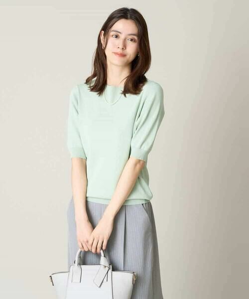 a.v.v / アー・ヴェ・ヴェ ニット・セーター | 【洗える/UVカット】ボートネックパフスリーブニット | 詳細7