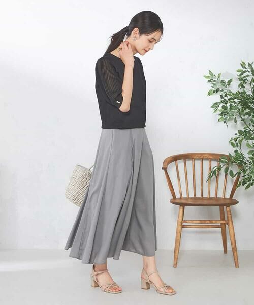 a.v.v / アー・ヴェ・ヴェ ニット・セーター | 【接触冷感】プリーツスリーブサマーニット | 詳細1