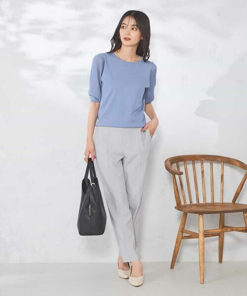 a.v.v / アー・ヴェ・ヴェ ニット・セーター | 【接触冷感】プリーツスリーブサマーニット | 詳細15