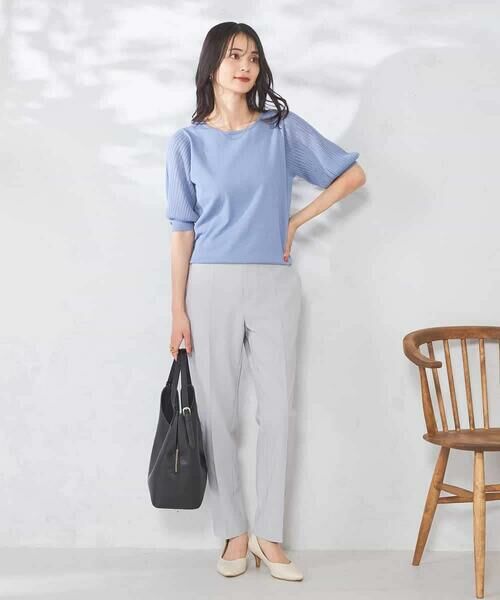 a.v.v / アー・ヴェ・ヴェ ニット・セーター | 【接触冷感】プリーツスリーブサマーニット | 詳細17