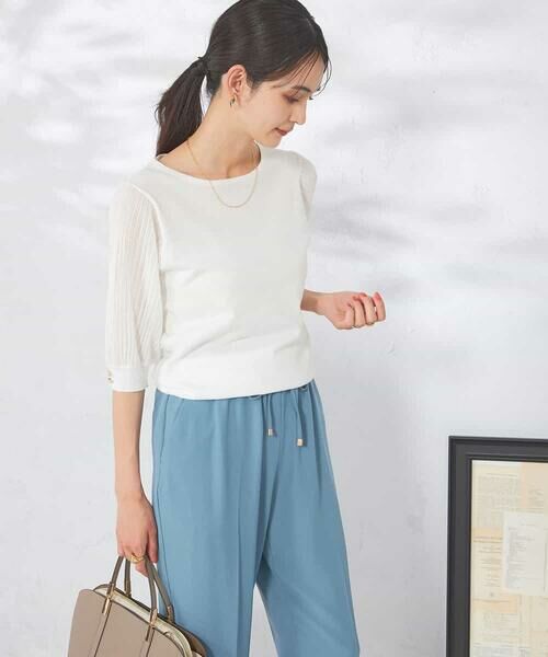 a.v.v / アー・ヴェ・ヴェ ニット・セーター | 【接触冷感】プリーツスリーブサマーニット | 詳細21