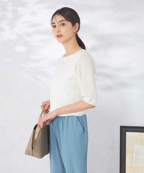 a.v.v / アー・ヴェ・ヴェ ニット・セーター | 【接触冷感】プリーツスリーブサマーニット | 詳細23