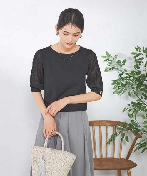 a.v.v / アー・ヴェ・ヴェ ニット・セーター | 【接触冷感】プリーツスリーブサマーニット | 詳細30