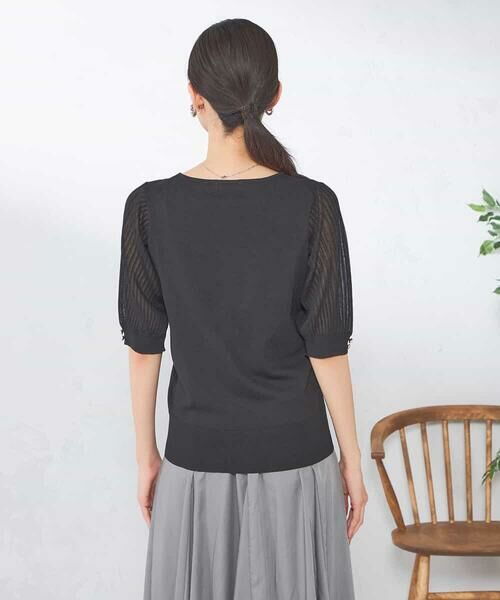 a.v.v / アー・ヴェ・ヴェ ニット・セーター | 【接触冷感】プリーツスリーブサマーニット | 詳細4