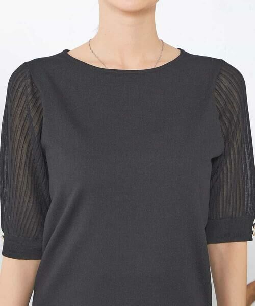 a.v.v / アー・ヴェ・ヴェ ニット・セーター | 【接触冷感】プリーツスリーブサマーニット | 詳細5