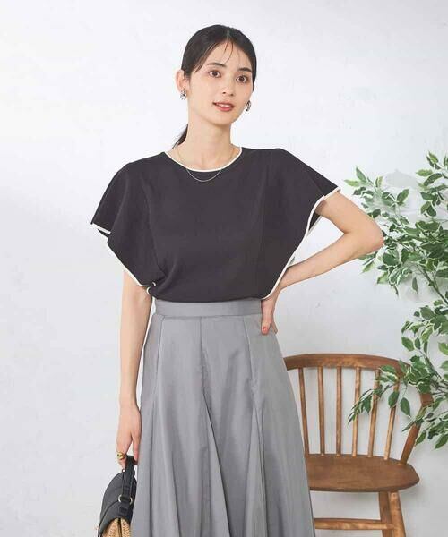 a.v.v / アー・ヴェ・ヴェ ニット・セーター | フレアスリーブ配色ニット | 詳細12