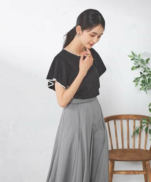 a.v.v / アー・ヴェ・ヴェ ニット・セーター | フレアスリーブ配色ニット | 詳細13