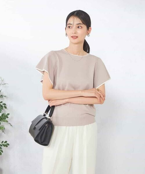 a.v.v / アー・ヴェ・ヴェ ニット・セーター | フレアスリーブ配色ニット | 詳細2