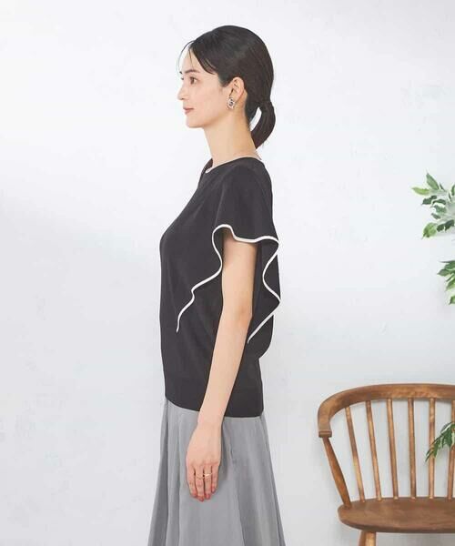 a.v.v / アー・ヴェ・ヴェ ニット・セーター | フレアスリーブ配色ニット | 詳細20