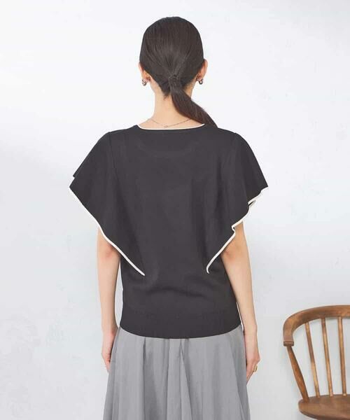 a.v.v / アー・ヴェ・ヴェ ニット・セーター | フレアスリーブ配色ニット | 詳細21