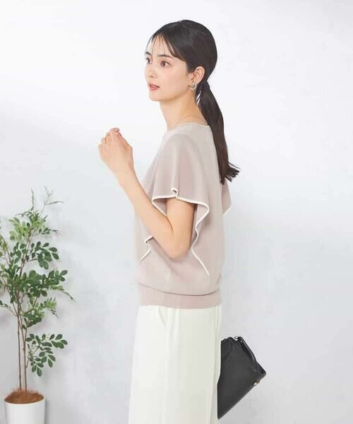 a.v.v / アー・ヴェ・ヴェ ニット・セーター | フレアスリーブ配色ニット | 詳細3