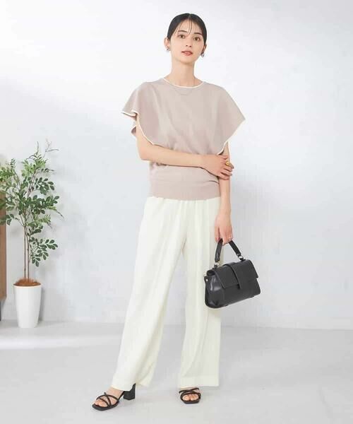 a.v.v / アー・ヴェ・ヴェ ニット・セーター | フレアスリーブ配色ニット | 詳細5