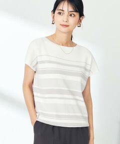 a.v.v / アー・ヴェ・ヴェ ニット・セーター | 【接触冷感/UVカット】フレンチスリーブ美ラクるサマーニット