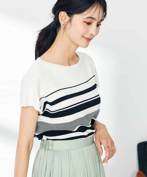 a.v.v / アー・ヴェ・ヴェ ニット・セーター | 【接触冷感/UVカット】フレンチスリーブ美ラクるサマーニット | 詳細12