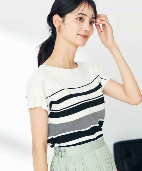 a.v.v / アー・ヴェ・ヴェ ニット・セーター | 【接触冷感/UVカット】フレンチスリーブ美ラクるサマーニット | 詳細13