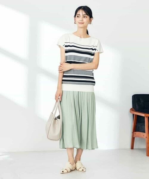 a.v.v / アー・ヴェ・ヴェ ニット・セーター | 【接触冷感/UVカット】フレンチスリーブ美ラクるサマーニット | 詳細17