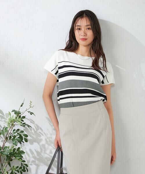 a.v.v / アー・ヴェ・ヴェ ニット・セーター | 【接触冷感/UVカット】フレンチスリーブ美ラクるサマーニット | 詳細2