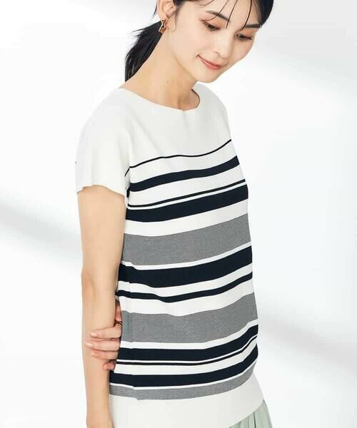 a.v.v / アー・ヴェ・ヴェ ニット・セーター | 【接触冷感/UVカット】フレンチスリーブ美ラクるサマーニット | 詳細8