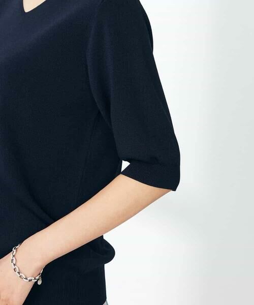 a.v.v / アー・ヴェ・ヴェ ニット・セーター | 【接触冷感/UVカット】Vネックパフスリーブ美ラクるサマーニット【WEB限定】 | 詳細30