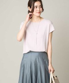 a.v.v / アー・ヴェ・ヴェ ニット・セーター | 【UVカット/接触冷感/洗える】フレンチスリーブニット【アンサンブル対応】