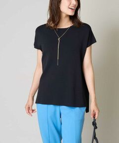 a.v.v / アー・ヴェ・ヴェ ニット・セーター | 【UVカット/接触冷感/洗える】フレンチスリーブニット【アンサンブル対応】