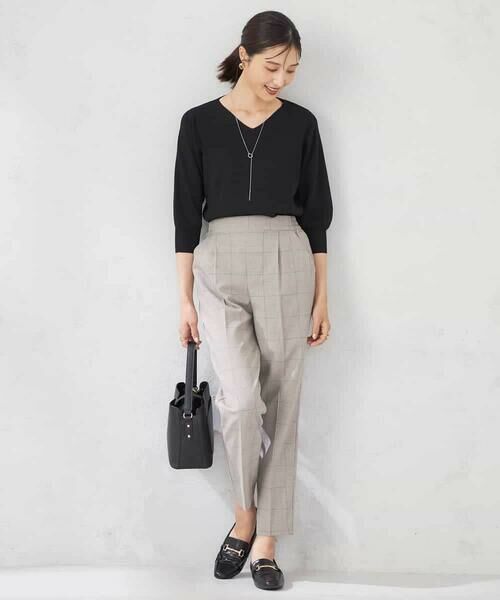 a.v.v / アー・ヴェ・ヴェ ニット・セーター | 【UVカット/洗える】Vネック美ラクるパフスリーブニット | 詳細28