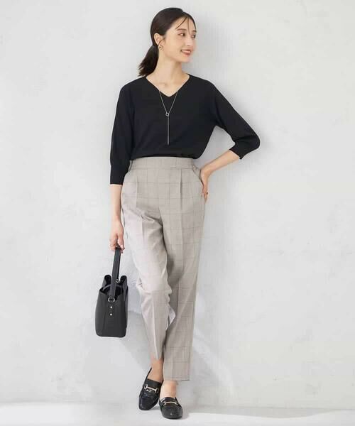 a.v.v / アー・ヴェ・ヴェ ニット・セーター | 【UVカット/洗える】Vネック美ラクるパフスリーブニット | 詳細29