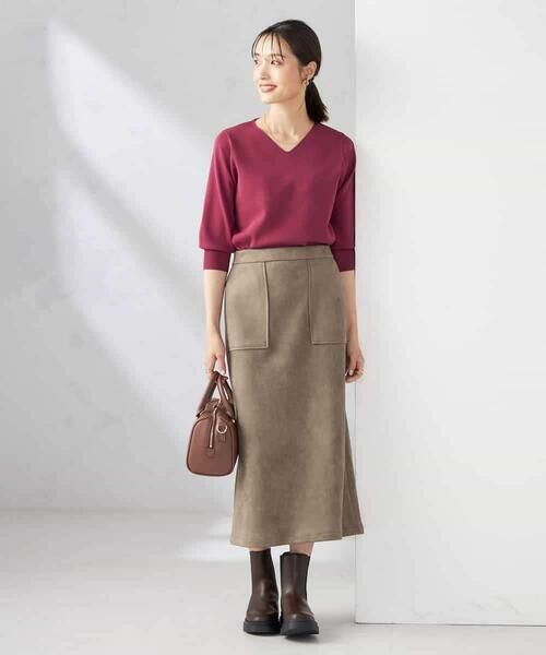 a.v.v / アー・ヴェ・ヴェ ニット・セーター | 【UVカット/洗える】Vネック美ラクるパフスリーブニット | 詳細6