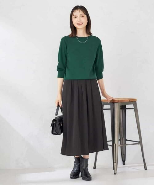 a.v.v / アー・ヴェ・ヴェ ニット・セーター | 【UVカット/洗える】ボートネックパフスリーブ美ラクるニット | 詳細10