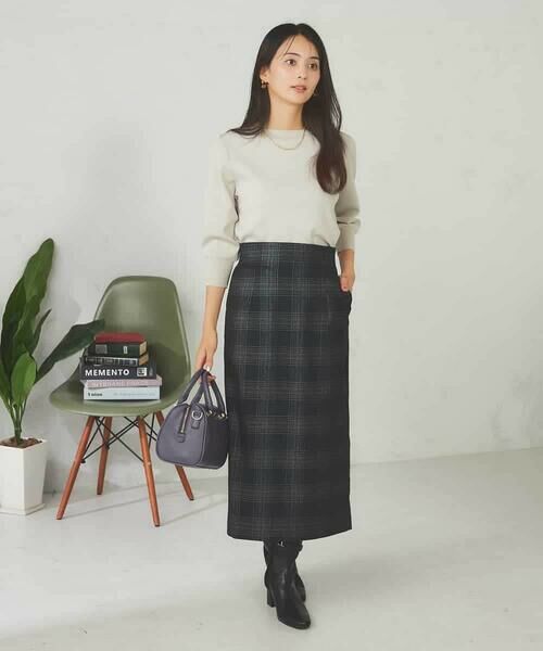 a.v.v / アー・ヴェ・ヴェ ニット・セーター | 【UVカット/洗える】ボートネックパフスリーブ美ラクるニット | 詳細16