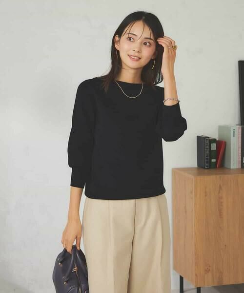 a.v.v / アー・ヴェ・ヴェ ニット・セーター | 【UVカット/洗える】ボートネックパフスリーブ美ラクるニット | 詳細20