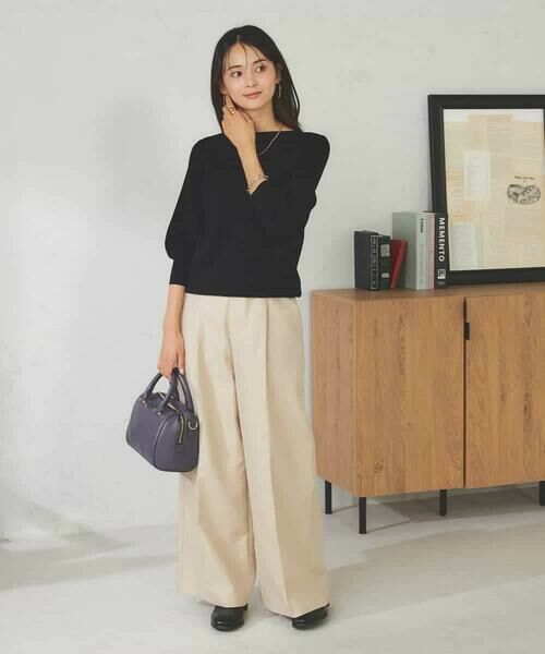 a.v.v / アー・ヴェ・ヴェ ニット・セーター | 【UVカット/洗える】ボートネックパフスリーブ美ラクるニット | 詳細25