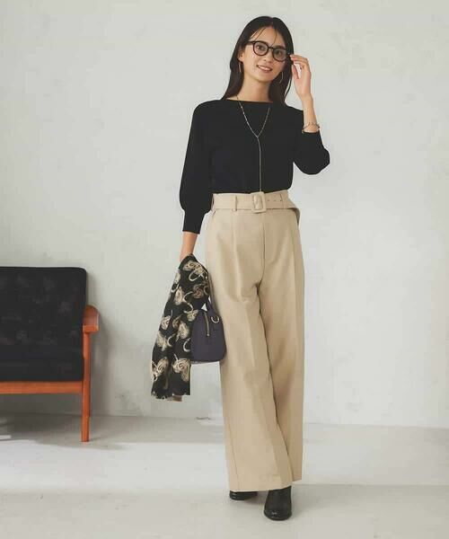 a.v.v / アー・ヴェ・ヴェ ニット・セーター | 【UVカット/洗える】ボートネックパフスリーブ美ラクるニット | 詳細28