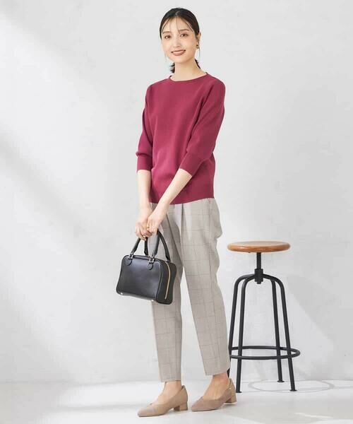 a.v.v / アー・ヴェ・ヴェ ニット・セーター | 【UVカット/洗える】ボートネックパフスリーブ美ラクるニット | 詳細5