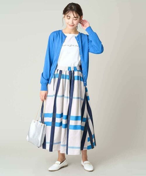 a.v.v / アー・ヴェ・ヴェ ロング・マキシ丈スカート | 【洗濯機で洗える】ビッグチェックボリュームスカート | 詳細12