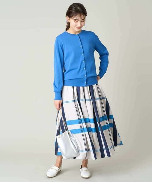 a.v.v / アー・ヴェ・ヴェ ロング・マキシ丈スカート | 【洗濯機で洗える】ビッグチェックボリュームスカート | 詳細13