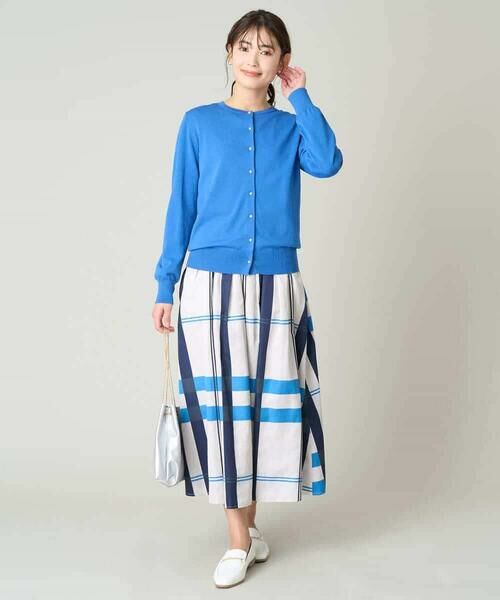 a.v.v / アー・ヴェ・ヴェ ロング・マキシ丈スカート | 【洗濯機で洗える】ビッグチェックボリュームスカート | 詳細14