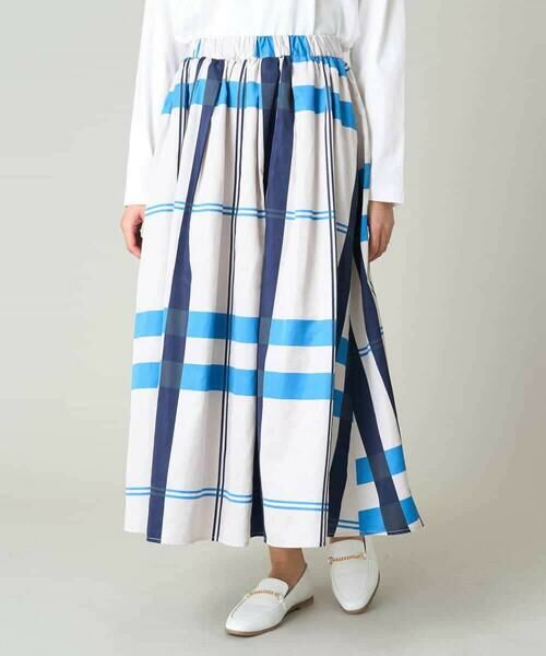 a.v.v / アー・ヴェ・ヴェ ロング・マキシ丈スカート | 【洗濯機で洗える】ビッグチェックボリュームスカート | 詳細18